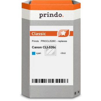 Prindo Tintenpatrone (Classic) cyan (PRICCLI526C) ersetzt CLI-526C