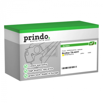 Prindo Toner-Kartusche (Green) gelb HC (PRTBTN423YG) ersetzt TN-423Y