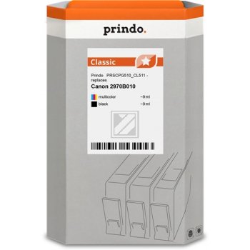 Prindo Tintenpatrone cyan/magenta/gelb, schwarz (PRSCPG510_CL511) ersetzt PG-510