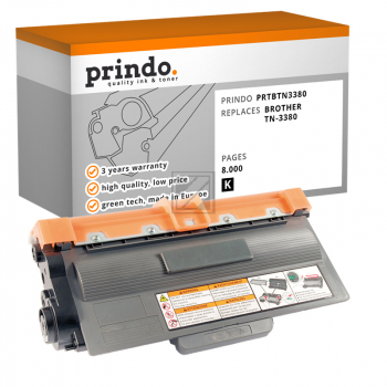 Prindo Toner-Kartusche schwarz HC (PRTBTN3380) ersetzt TN-3380