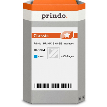 Prindo Tintenpatrone (Classic) cyan (PRIHPCB318EE) ersetzt 364