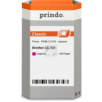Prindo Tintenpatrone (Classic) magenta (PRIBLC121M) ersetzt LC-121M