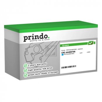 Prindo Toner-Kit (Green) cyan (PRTO44469706G) ersetzt 44469706