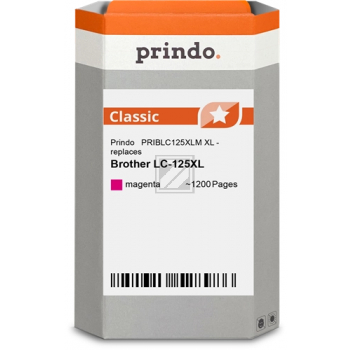 Prindo Tintenpatrone (Classic) magenta HC (PRIBLC125XLM) ersetzt LC-125XLM