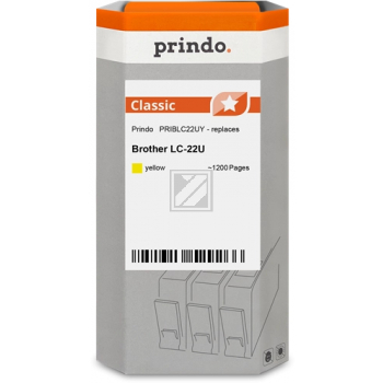 Prindo Tintenpatrone (Classic) gelb (PRIBLC22UY) ersetzt LC-22UY