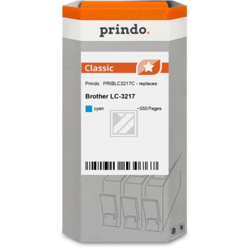 Prindo Tintenpatrone (Classic) cyan (PRIBLC3217C) ersetzt LC-3217C
