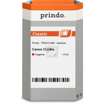 Prindo Tintenpatrone (Classic) magenta (PRICCLI8M) ersetzt CLI-8M