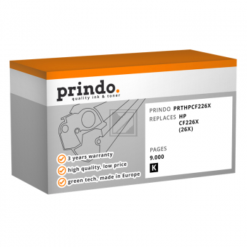 Prindo Toner-Kartusche schwarz HC (PRTHPCF226X) ersetzt 26X