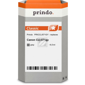 Prindo Tintenpatrone (Classic) grau (PRICCLI571GY) ersetzt CLI-571GY