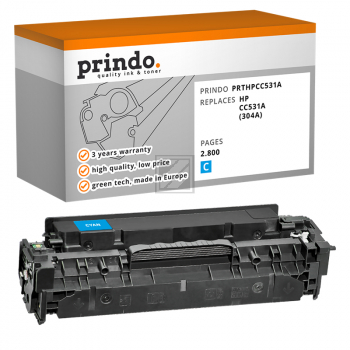 Prindo Toner-Kartusche cyan (PRTHPCC531A) ersetzt 304A