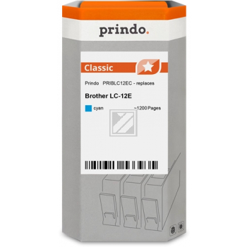 Prindo Tintenpatrone (Classic) cyan (PRIBLC12EC) ersetzt LC-12EC