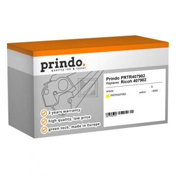 Prindo Toner-Kartusche gelb (PRTR407902) ersetzt 407902