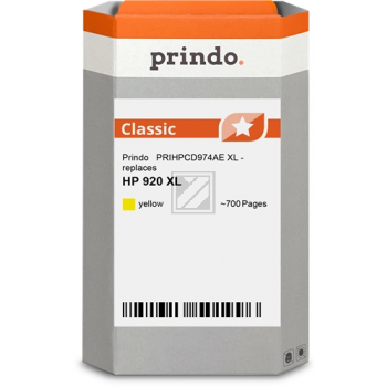 Prindo Tintenpatrone (Classic) gelb HC (PRIHPCD974AE) ersetzt 920XL