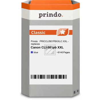 Prindo Tintenpatrone (Classic) blau photo HC plus (PRICCLI581PBXXLC) ersetzt CLI-581PBXXL