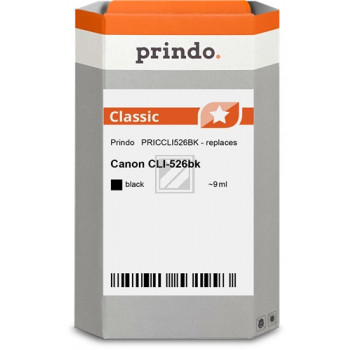 Prindo Tintenpatrone (Classic) schwarz (PRICCLI526BK) ersetzt CLI-526BK
