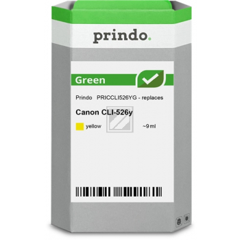 Prindo Tintenpatrone (Green) gelb (PRICCLI526YG) ersetzt CLI-526Y