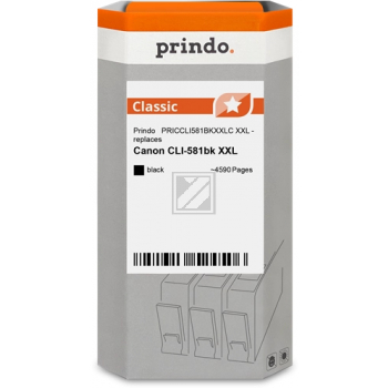 Prindo Tintenpatrone (Classic) schwarz (PRICCLI581BKXXLC) ersetzt CLI-581BKXXL