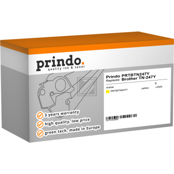 Prindo Toner-Kartusche gelb HC (PRTBTN247Y) ersetzt TN-247Y