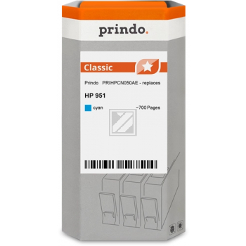 Prindo Tintenpatrone (Classic) cyan (PRIHPCN050AE) ersetzt 951