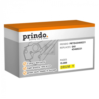 Prindo Fotoleitertrommel gelb (PRTO43460221) ersetzt 43460221