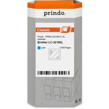 Prindo Tintenpatrone (Classic) cyan HC (PRIBLC3219XLC) ersetzt LC-3219XLC