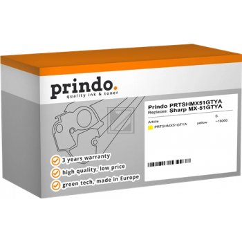 Prindo Toner-Kit gelb (PRTSHMX51GTYA) ersetzt MX-51GTYA