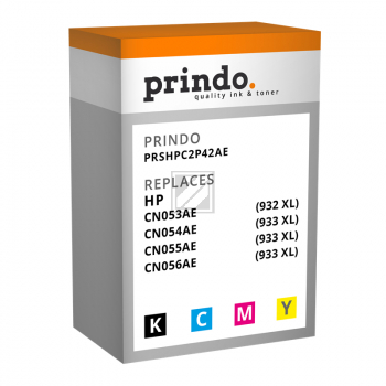 Prindo Tintenpatrone gelb, magenta, schwarz, cyan HC (PRSHPC2P42AE) ersetzt 933XL