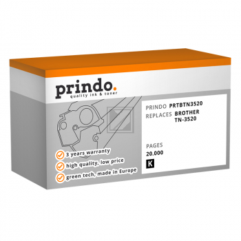 Prindo Toner-Kit schwarz HC plus + (PRTBTN3520) ersetzt TN-3520