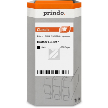 Prindo Tintenpatrone (Classic) schwarz (PRIBLC3217BK) ersetzt LC-3217BK