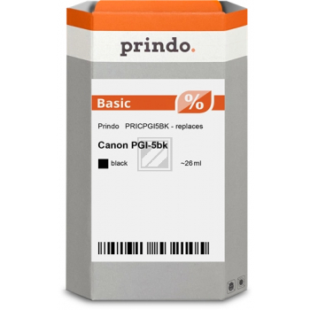 Prindo Tintenpatrone (Classic) schwarz (PRICPGI5BK) ersetzt PGI-5PGBK