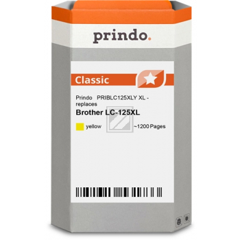 Prindo Tintenpatrone (Classic) gelb HC (PRIBLC125XLY) ersetzt LC-125XLY