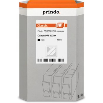 Prindo Tintenpatrone (Classic) schwarz (PRICPFI107BK) ersetzt PFI-107BK