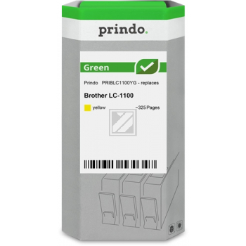 Prindo Tintenpatrone (Green) gelb (PRIBLC1100YG) ersetzt LC-1100Y