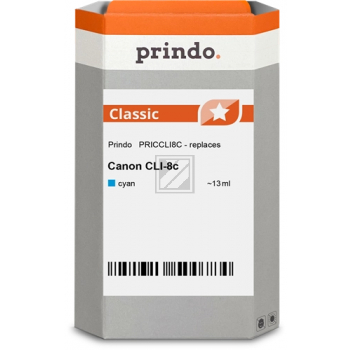 Prindo Tintenpatrone (Classic) cyan (PRICCLI8C) ersetzt CLI-8C