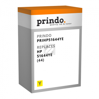 Prindo Tintenpatrone gelb (PRIHP51644YE) ersetzt 44