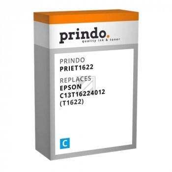 Prindo Tintenpatrone cyan (PRIET1622) ersetzt T1622