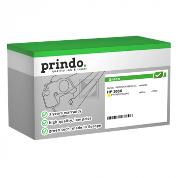 Prindo Toner-Kartusche (Green) gelb HC (PRTHPCF542XG) ersetzt 203X