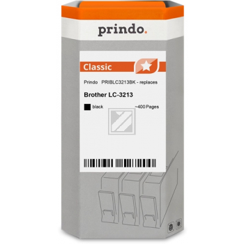 Prindo Tintenpatrone (Classic) schwarz HC (PRIBLC3213BK) ersetzt LC-3213BK