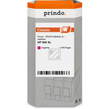 Prindo Tintenpatrone (Classic) magenta HC (PRIHPC4908AE) ersetzt 940XL