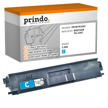 Prindo Toner-Kartusche cyan HC (PRTBTN326C) ersetzt TN-326C