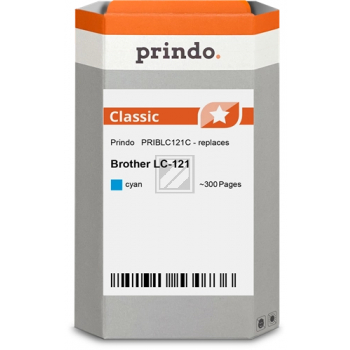 Prindo Tintenpatrone (Classic) cyan (PRIBLC121C) ersetzt LC-121C