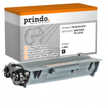 Prindo Toner-Kartusche schwarz (PRTBTN3330) ersetzt TN-3330