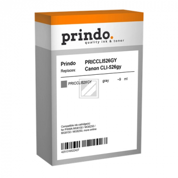 Prindo Tintenpatrone grau (PRICCLI526GY) ersetzt CLI-526GY