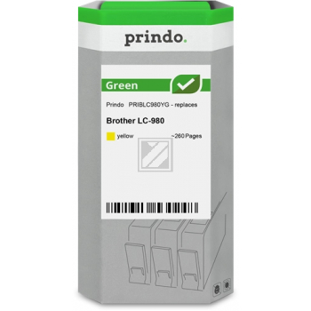 Prindo Tintenpatrone (Green) gelb (PRIBLC980YG) ersetzt LC-980Y