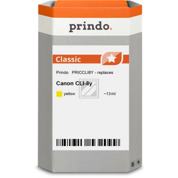 Prindo Tintenpatrone (Classic) gelb (PRICCLI8Y) ersetzt CLI-8Y