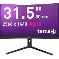 TERRA LCD/LED 3285W HA 2K VA CURVED black HDMI/DP/USB-C